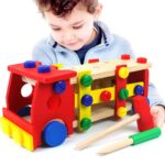 DIY Πολύχρωμο Ξύλινο Φορτηγό - Εκπαιδευτικό παιχνίδι