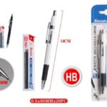 Μηχανικό Μολύβι HB 0.5mm & 20 Μύτες Λευκό