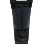 Ακρυλικό Χρώμα Ζωγραφικής Spring 75 ml – Black 793
